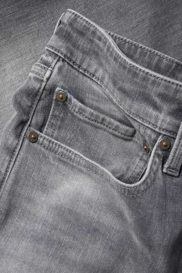Hommes - Slim tapered jean - jean gris clair