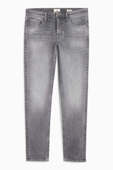Hommes - Slim tapered jean - jean gris clair