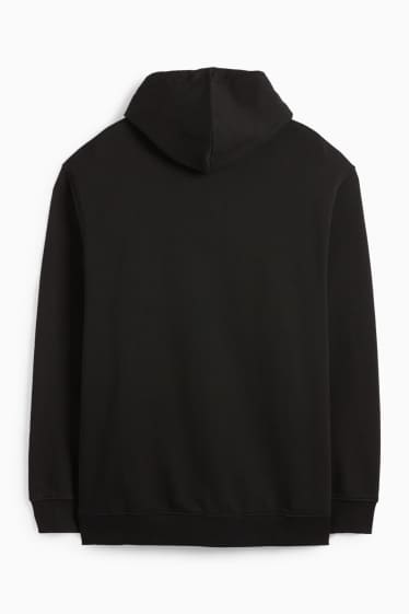Herren - Sweatjacke mit Kapuze - schwarz