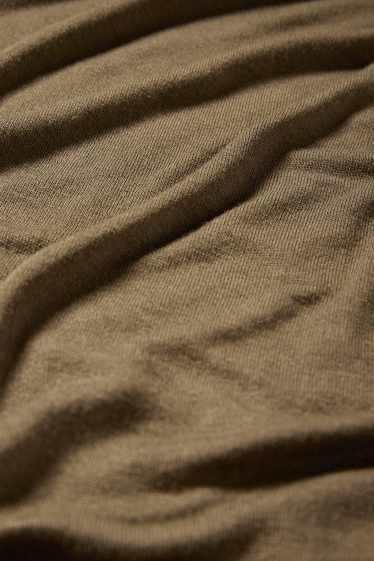 Femei - Tricou cu mânecă lungă basic - verde