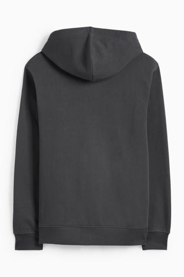 Herren - Sweatjacke mit Kapuze - dunkelgrau