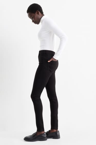 Femmes - Lot de 2 - jegging jean - high waist - bleu  / noir