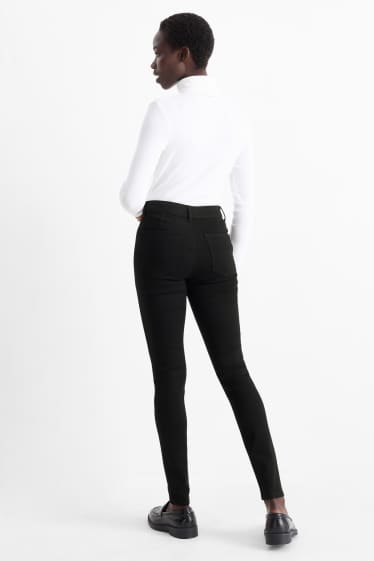 Femmes - Lot de 2 - jegging jean - high waist - bleu  / noir