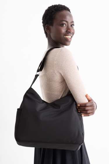 Damen - Schultertasche - schwarz