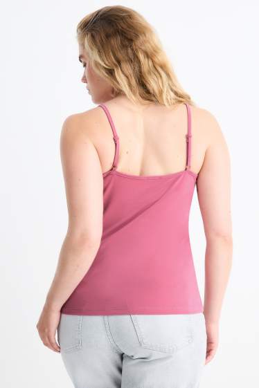 Dames - Hemdje - donker rose