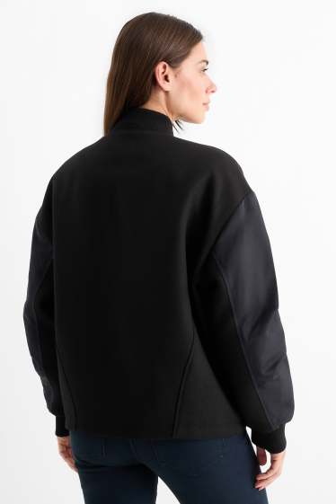 Damen - Jacke - gefüttert - schwarz
