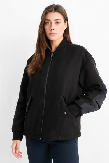 Damen - Jacke - gefüttert - schwarz