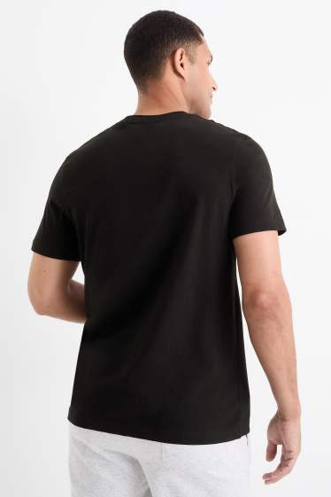 Herren - Multipack 5er - T-Shirt - Regular Fit - schwarz