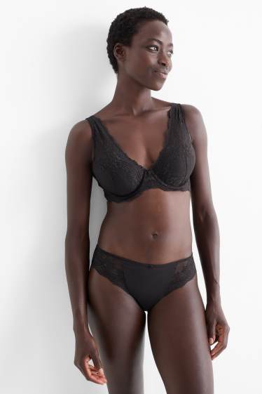 Damen - Slip - schwarz