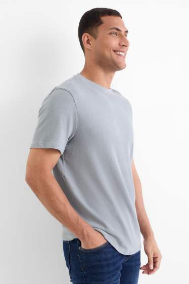 Pánské - Tričko - regular fit - šedá