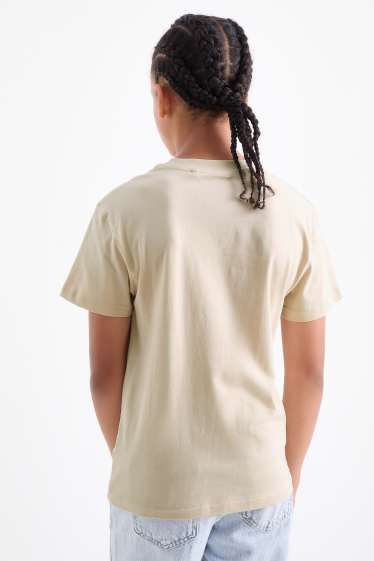 Enfants garçons - Graffiti - T-shirt - beige clair