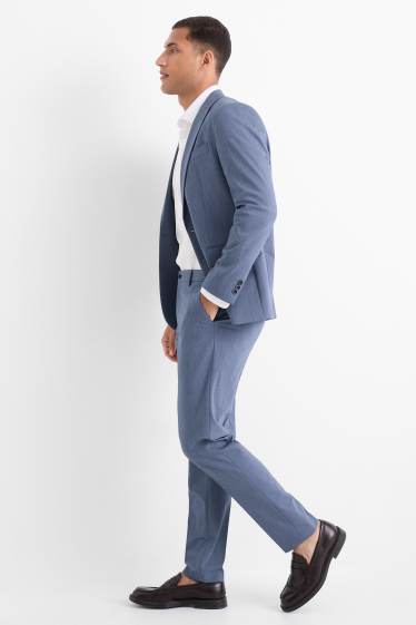 Uomo - Pantaloni coordinabili - slim fit - Flex - blu