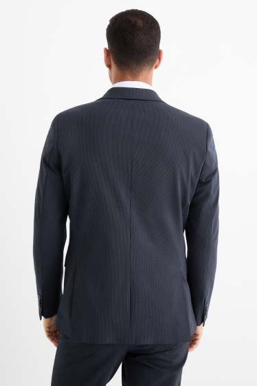 Uomo - Giacca coordinabile - slim fit - Flex - LYCRA® - a righe - blu scuro