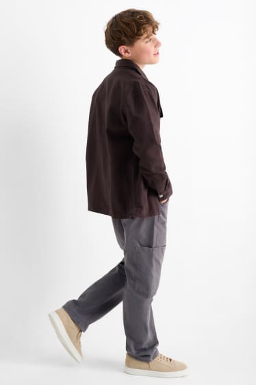 Bambini - Pantaloni cargo - grigio scuro