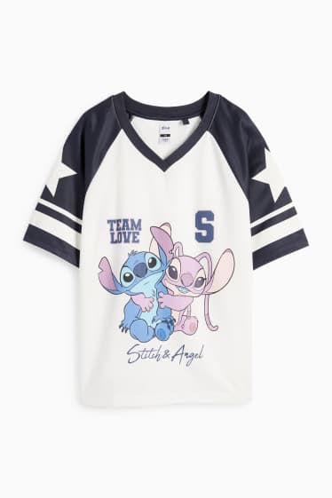 Nena - Lilo & Stitch - samarreta de màniga curta - blau fosc / blanc