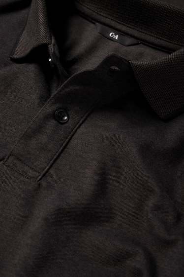 Heren - Poloshirt - regular fit - zwart