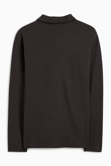 Heren - Poloshirt - regular fit - zwart