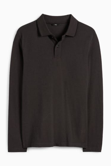Heren - Poloshirt - regular fit - zwart