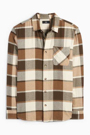 Men - Shirt - brown