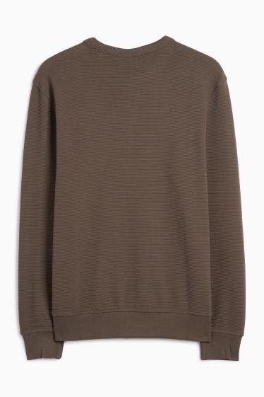 Men - Sweatshirt - dark brown