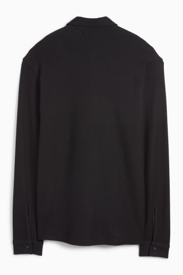 Home - Camisa - relaxed fit - Kent - texturada - negre