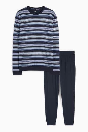 Hommes - Pyjama - bleu foncé