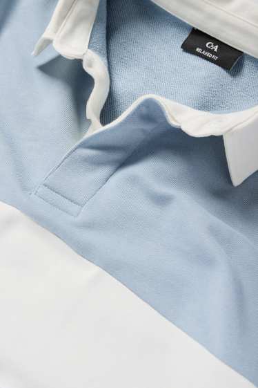 Herren - Sweatshirt - weiß / hellblau