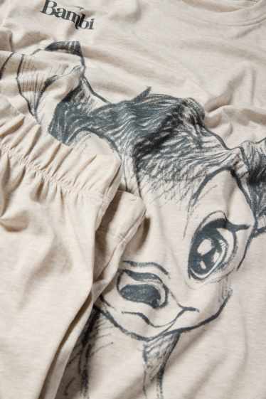 Damen - Pyjama - Bambi - hellbeige