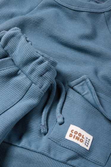 Bébés garçons - Tenue bébé - 2 pièces - côtelée - bleu