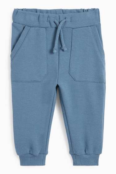 Bébés garçons - Tenue bébé - 2 pièces - côtelée - bleu