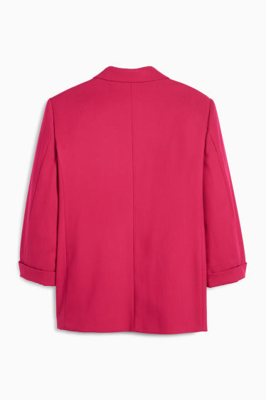 Dames - Lange blazer - regular fit - donker rose