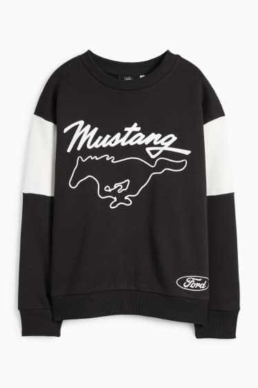 Copii - Băieți - Ford Mustang - bluză de molton - negru