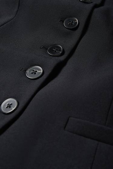 Women - Business waistcoat - body fit - black