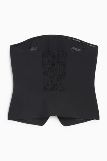 Women - Business waistcoat - body fit - black