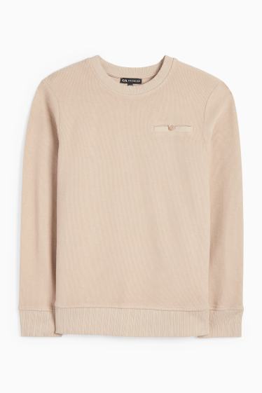 Children Boys - Sweatshirt - textured - beige