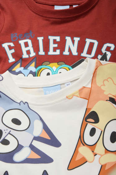 Children Boys - T-Shirt, long-sleeved - red / white