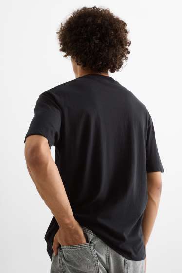 Hommes - T-shirt - relaxed fit - noir
