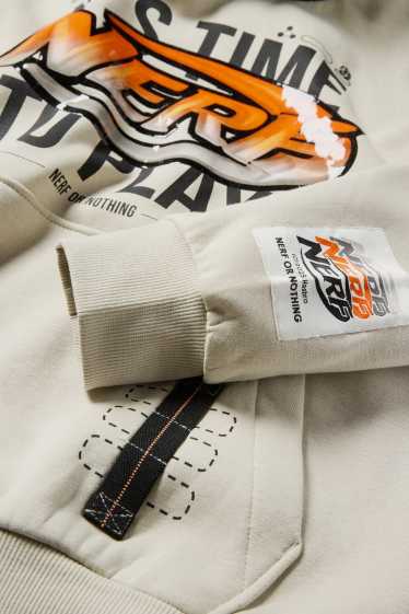 Children Boys - NERF - hoodie - taupe