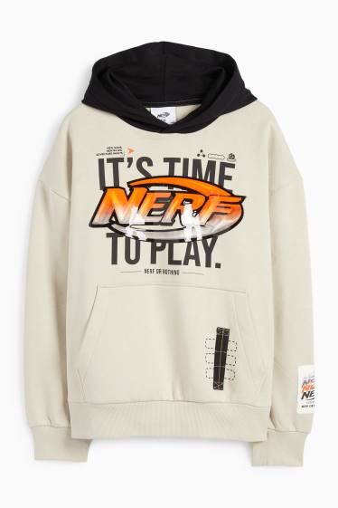 Children Boys - NERF - hoodie - taupe