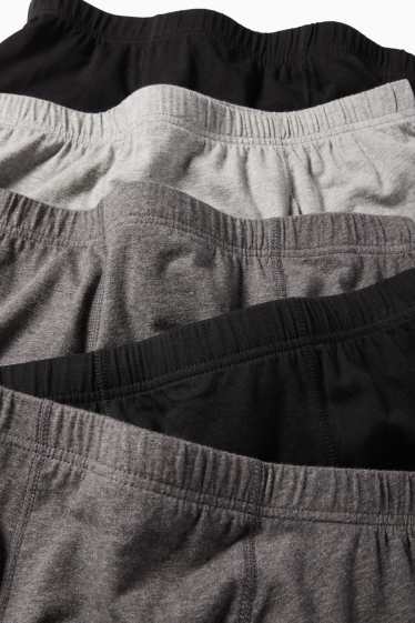Hommes - Lot de 5 - boxers - gris foncé