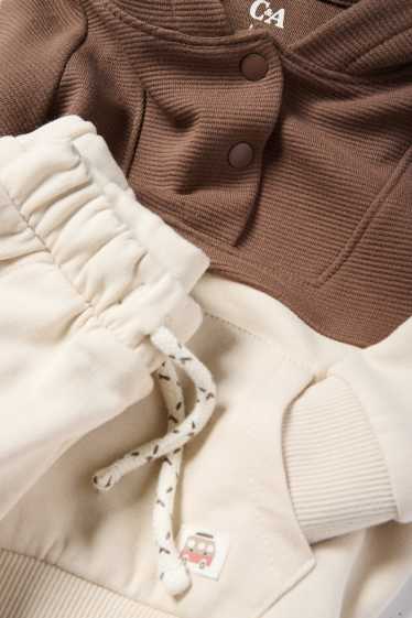 Bébés garçons - Van de camping - tenue bébé - 2 pièces - marron / beige