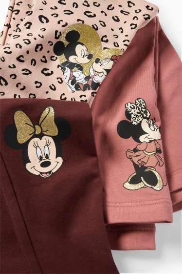 Kinderen: meisjes - Set van 3 - Minnie Mouse - thermolegging - donkerbruin
