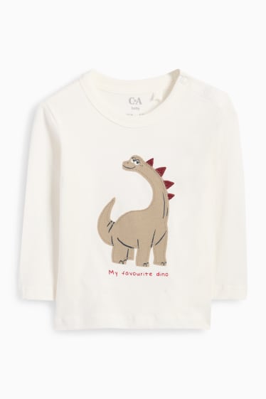 Bébés garçons - Dinosaure - tenue bébé - 3 pièces - bleu  / beige