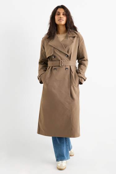 Damen - Trenchcoat - braun