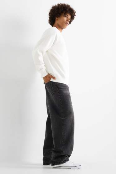 Pánské - Baggy jeans - džíny - tmavošedé