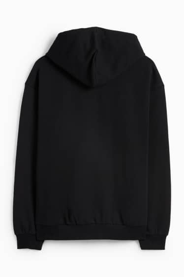 Herren - Sweatjacke mit Kapuze - schwarz
