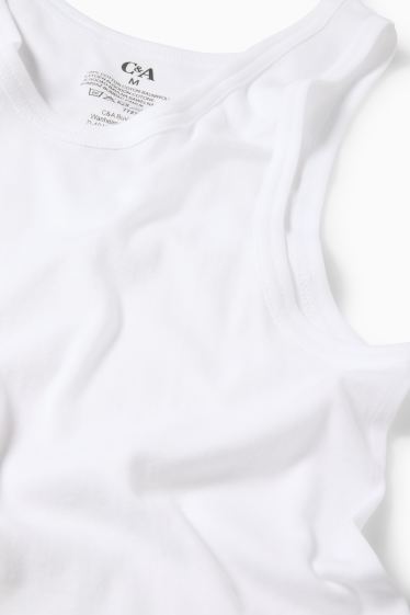 Men - Multipack of 3 - vest - skinny rib - white
