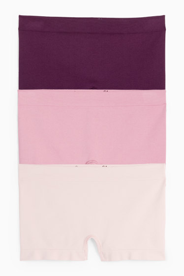 Damen - Multipack 3er - Hipster - seamless - rosa