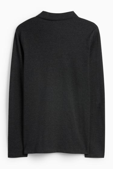 Home - Polo - slim fit - gris fosc