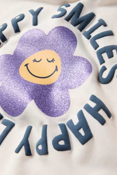 Kinder Mädchen - SmileyWorld® - Sweatshirt - cremeweiß